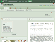 Tablet Screenshot of darksweetneko.deviantart.com