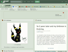 Tablet Screenshot of lucarah.deviantart.com