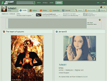 Tablet Screenshot of 1chick1.deviantart.com