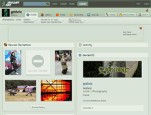 Tablet Screenshot of gothric.deviantart.com