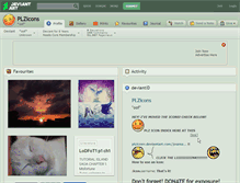 Tablet Screenshot of plzicons.deviantart.com