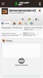 Mobile Screenshot of damienjamesofarrell.deviantart.com