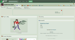 Desktop Screenshot of mysterious-heart.deviantart.com
