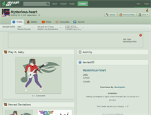 Tablet Screenshot of mysterious-heart.deviantart.com