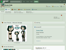 Tablet Screenshot of gwen-club.deviantart.com