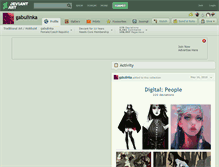 Tablet Screenshot of gabulinka.deviantart.com