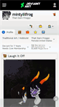 Mobile Screenshot of mintylilfrog.deviantart.com