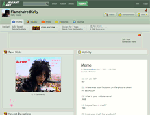 Tablet Screenshot of flamehairedkelly.deviantart.com