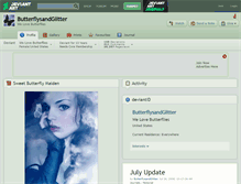 Tablet Screenshot of butterflysandglitter.deviantart.com