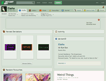 Tablet Screenshot of elasha.deviantart.com
