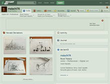Tablet Screenshot of malachi78.deviantart.com