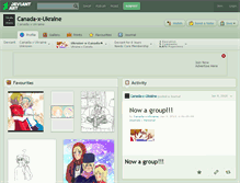 Tablet Screenshot of canada-x-ukraine.deviantart.com