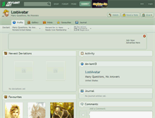 Tablet Screenshot of lostavatar.deviantart.com