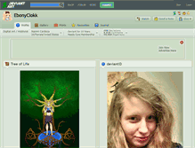 Tablet Screenshot of ebonyclokk.deviantart.com