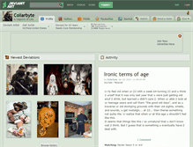 Tablet Screenshot of collarbyte.deviantart.com