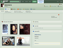 Tablet Screenshot of doloreseva.deviantart.com