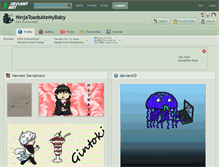 Tablet Screenshot of ninjatoadsatemybaby.deviantart.com