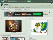 Tablet Screenshot of cayuga.deviantart.com