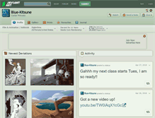Tablet Screenshot of blue-kitsune.deviantart.com