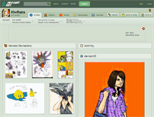 Tablet Screenshot of kiwihara.deviantart.com