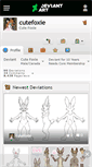 Mobile Screenshot of cutefoxie.deviantart.com