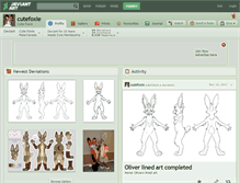 Tablet Screenshot of cutefoxie.deviantart.com