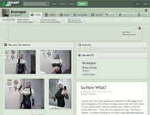 Tablet Screenshot of bromopar.deviantart.com