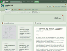 Tablet Screenshot of invader-zak.deviantart.com