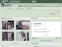 Tablet Screenshot of my2candy.deviantart.com