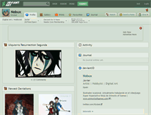 Tablet Screenshot of nobux.deviantart.com