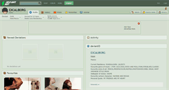 Desktop Screenshot of excaliborg.deviantart.com