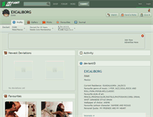 Tablet Screenshot of excaliborg.deviantart.com