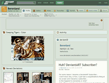 Tablet Screenshot of berenland.deviantart.com