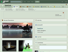Tablet Screenshot of bearlove.deviantart.com