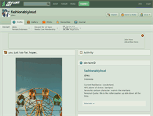 Tablet Screenshot of fashionablyloud.deviantart.com