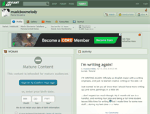 Tablet Screenshot of musicboxmelody.deviantart.com