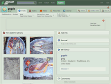 Tablet Screenshot of gogols.deviantart.com