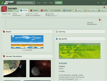 Tablet Screenshot of icecrack.deviantart.com