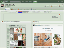 Tablet Screenshot of goldenlionofra.deviantart.com