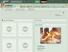 Tablet Screenshot of lorddraqo.deviantart.com