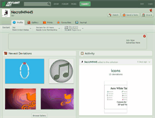 Tablet Screenshot of necro949445.deviantart.com