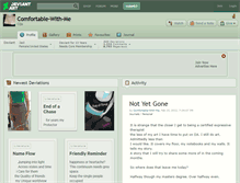 Tablet Screenshot of comfortable-with-me.deviantart.com