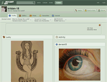Tablet Screenshot of kristen-18.deviantart.com