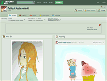 Tablet Screenshot of failed-jester-yukki.deviantart.com