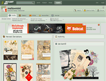 Tablet Screenshot of mellowmint.deviantart.com