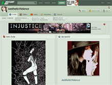 Tablet Screenshot of aestheticviolence.deviantart.com