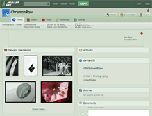 Tablet Screenshot of chrismonrow.deviantart.com