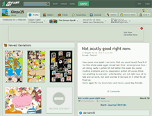 Tablet Screenshot of ginzo25.deviantart.com