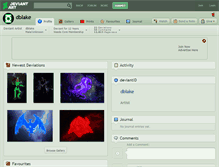 Tablet Screenshot of dblake.deviantart.com