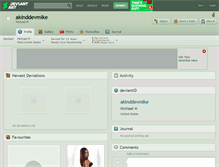 Tablet Screenshot of akinddevmike.deviantart.com